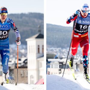 Jasmi Joensuu och Erik Valnes vinner sprinten i Olos/Muonio. Det var besvärliga förhållanden som verkligen satte vallateamen i arbete under dagens sprint i Olos/Muonio.