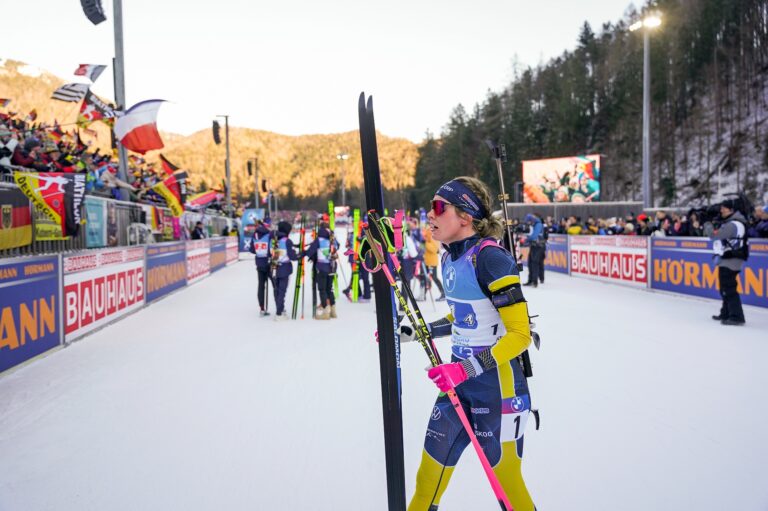 De svenska damerna stod för en ordentlig kämpainsats i Ruhpolding.